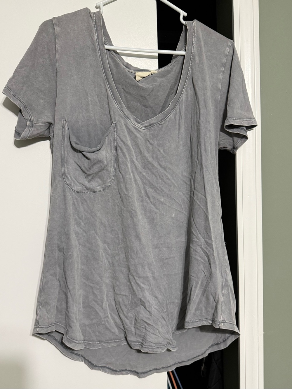 White crow gray vneck